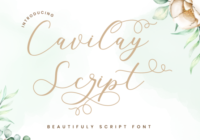 Cavilay Script Font - Featured Image