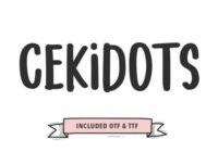 Cekidot Font - Featured Image