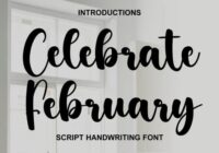 Celebrate February Font - Featured Image