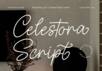Celestora Script Font - Featured Image