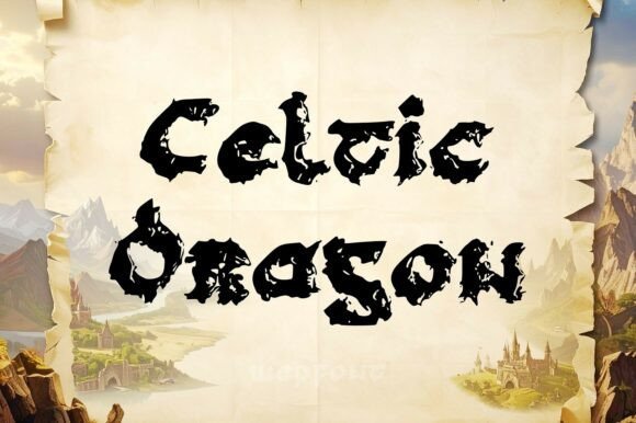Celtic Dragon Font - Featured Image