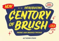 Century of Brush Font - Featured Image