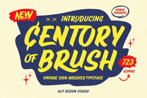 Century of Brush Font - Featured Image