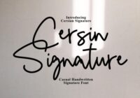 Cersin Signature Font - Featured Image