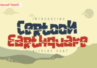 Certoon Earthquake Font - Featured Image