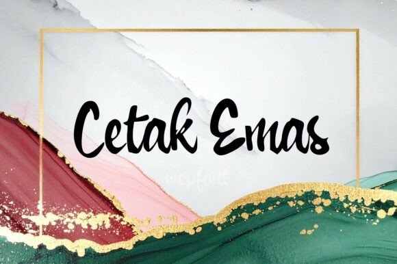 Cetak Emas Font - Featured Image