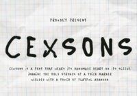 Cexsons Font - Featured Image