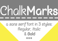Chalk Marks Font - Featured Image