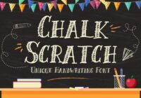 Chalk Scratch Font - Featured Image