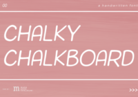 Chalky Chalkboard Font - Featured Image