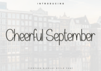 Cheerful September Font - Featured Image