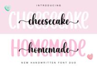Cheesecake Homemade Duo Font - Featured Image
