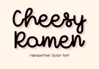 Cheesy Ramen Font - Featured Image