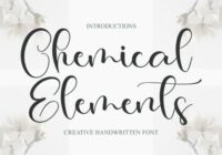 Chemical Elements Font - Featured Image