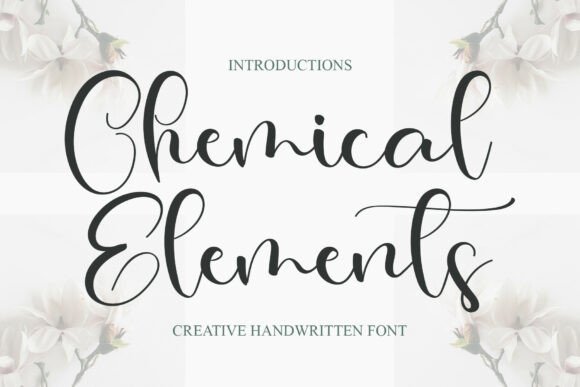 Chemical Elements Font - Featured Image