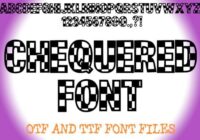 Chequered Font - Featured Image
