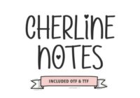 Cherline Notes Font - Featured Image