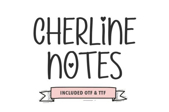 Cherline Notes Font - Featured Image