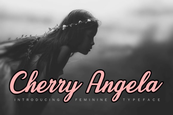 Cherry Angela Script Font - Featured Image