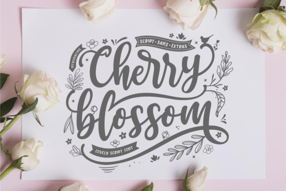 Cherry Blossom Font  Font - Featured Image