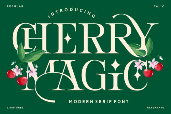 Cherry Magic Font - Featured Image