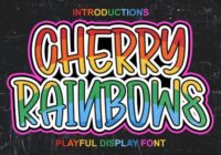 Cherry Rainbows Font - Featured Image