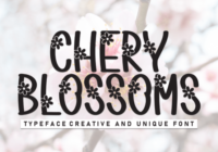 Chery Blossoms Font - Featured Image