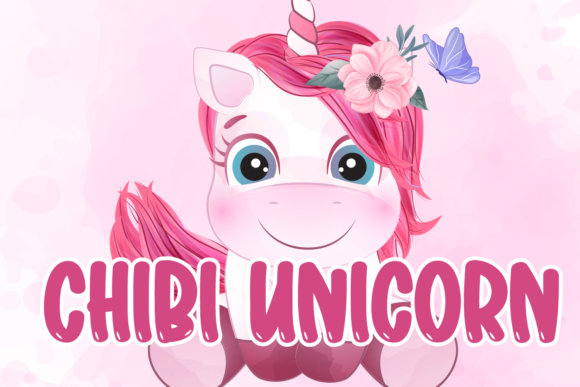 Chibi Unicorn Font - Featured Image
