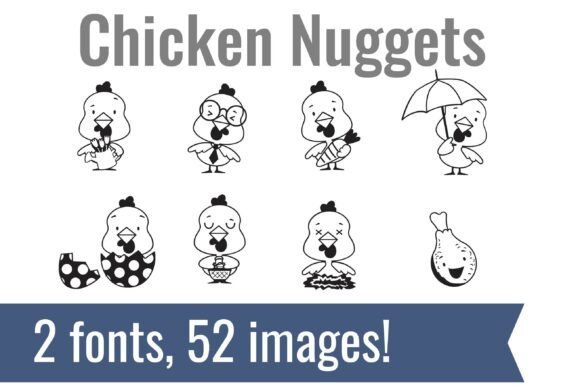 Chicken Dingbats Font - Featured Image