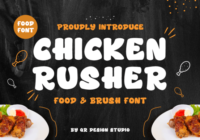Chicken Rusher Font - Featured Image