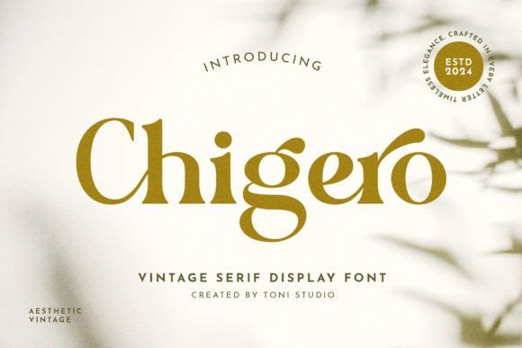 Chigero Font - Featured Image