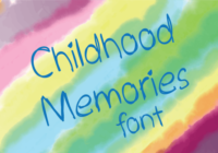 Childhood Memories Font - Featured Image