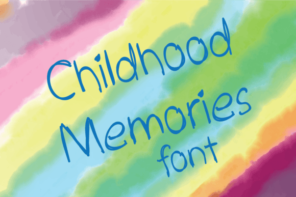Childhood Memories Font - Featured Image