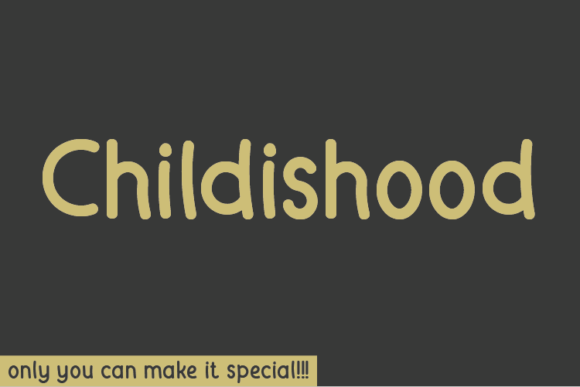 Childishood Font - Featured Image