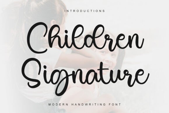 Children Signature Font - Featured Image