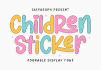 Children Sticker Font - Featured Image