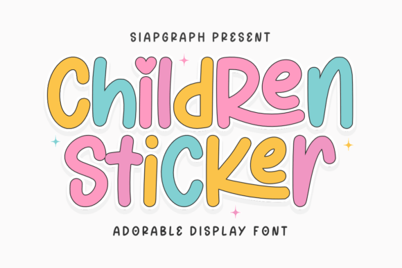 Children Sticker Font - Featured Image