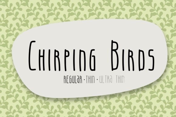 Chirping Birds Font - Featured Image