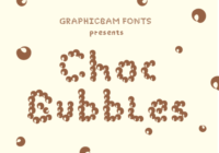 Choc Bubbles Font - Featured Image