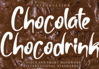 Chocolate Chocodrink Font - Featured Image