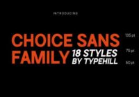 Choice Sans Family Font - Featured Image