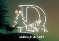Chrismas Deer Font - Featured Image