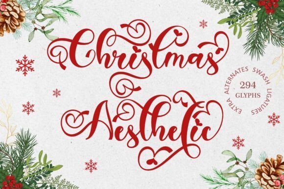 Christmas Aesthetic Font - Featured Image