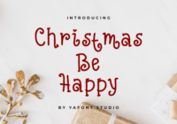 Christmas Be Happy Font - Featured Image