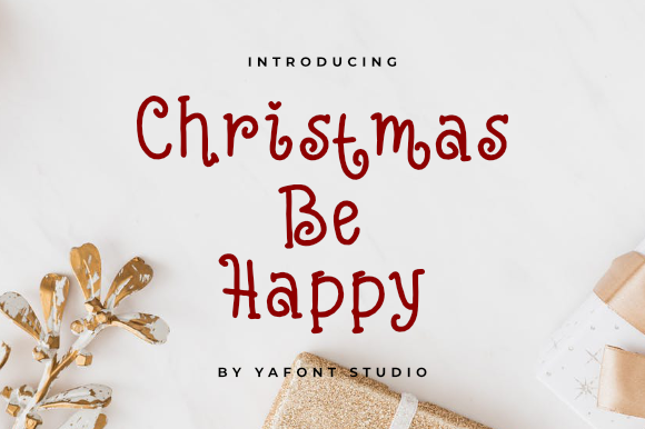 Christmas Be Happy Font - Featured Image