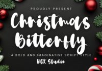 Christmas Bitterfly Font - Featured Image