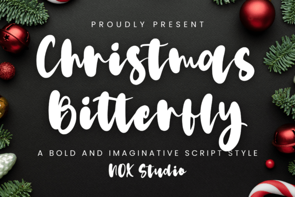 Christmas Bitterfly Font - Featured Image