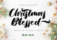 Christmas Blessed Font - Featured Image