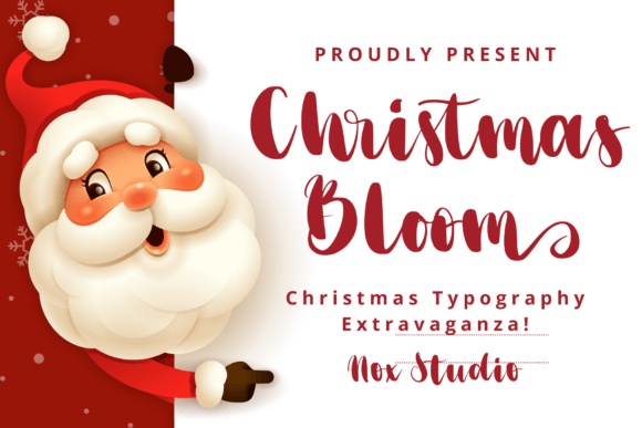 Christmas Bloom Font - Featured Image