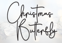 Christmas Butterfly Font - Featured Image